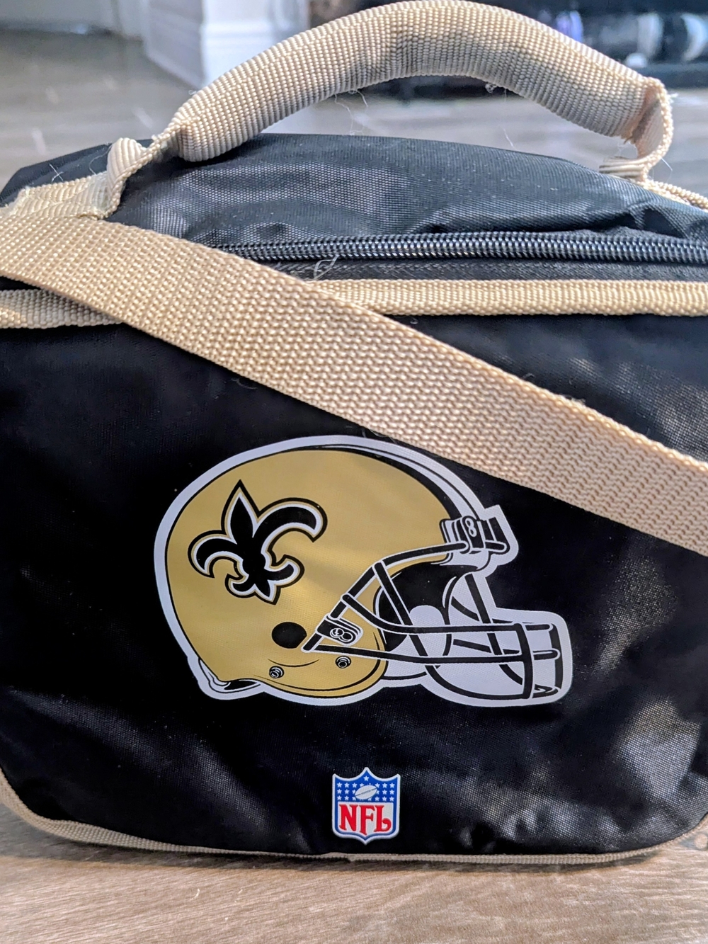 New Orleans Saints Black and Gold Lunch Cooler Bag